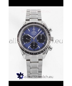 Omega Speedmaster Racing 904L Steel Chronograph 1:1 Mirror Replica in Blue Dial