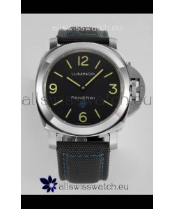 Panerai Luminor Base Logo PAM00774 Black Dial 1:1 Mirror Quality - 904L Steel in Canvas Strap 