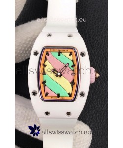 Richard Mille RM-07 Bon Bon White Ceramic Ladies 1:1 Swiss Replica Watch 