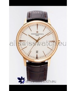 Vacheron Constantin Patrimony Rose Gold 1:1 Mirror Replica Watch 40MM 904L Steel 