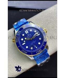 Omega Seamaster 300M Co-Axial Master Chronometer Blue Dial Two Tone Casing 1:1 Mirror Replica