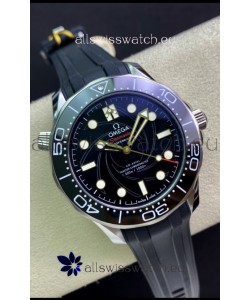 Omega Seamaster Diver 300M Edition 1:1 Mirror Replica Watch in Black Dial 