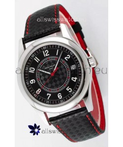 Patek Philippe Calatrava 6007 Black Dial Red Hands 904L Steel Casing 1:1 Mirror Replica Watch