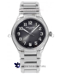 Patek Philippe Twenty-4 Grey Dial 904L Steel Casing 1:1 Mirror Replica Watch 36MM