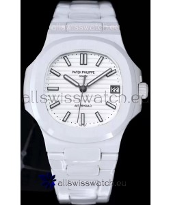 Patek Philippe Nautilus 5711 AET Remould White Ceramic Edition White Dial Swiss Replica Watch