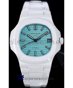 Patek Philippe Nautilus 5711 AET Remould White Ceramic Edition Green Dial Swiss Replica Watch