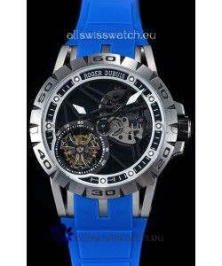 Roger Dubuis Excalibur Spider Flying Tourbillon Skeleton Titanium Casing 1:1 Mirror Swiss Watch