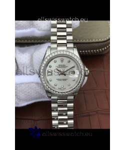 Rolex Datejust Ladies 28MM Cal.3135 Movement Swiss Replica in Grey Dial - 904L Steel Casing