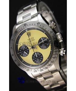 Rolex Daytona Vintage REF 6264 Off-White Dial Swiss Replica Watch - 904L Steel Watch 