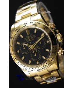 Rolex Cosmograph Daytona 116528 Yellow Gold Original Cal.4130 Movement - Improved Ultimate 904L Steel Watch