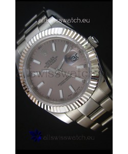 Rolex Datejust Japanese Replica Watch - Grey Dial in 41MM with Oyster Strap