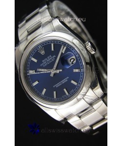 Rolex Datejust Japanese Replica Watch - Blue Dial in 36MM with Oyster Strap