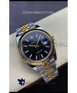 Rolex Datejust M126333 41MM ETA3235 72 Hours Power Black Dial Jubilee 1:1 Mirror Replica Yellow Gold 904L Steel