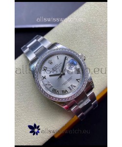 Rolex Datejust 126281RBR-0012 36MM Swiss 1:1 Mirror Replica in 904L Steel - Silver Dial