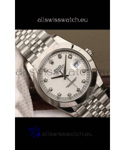 Rolex Datejust 41MM Cal.3135 Swiss 1:1 Mirror Replica Watch in 904L Steel Casing White Dial