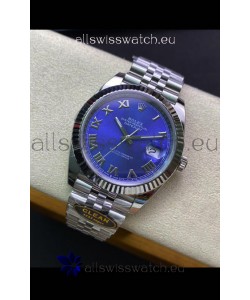 Rolex Datejust 41MM Swiss Replica in 904L Steel in Blue Dial - 1:1 Mirror Replica