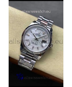 Rolex Day Date Super Clone 904L Stainless Steel Watch 40MM - Mother of Pearl Dial Mirror Quality 