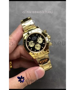Rolex Cosmograph Daytona M126508 Yellow Gold Casing and Black Dial Original Cal.4131 Movement