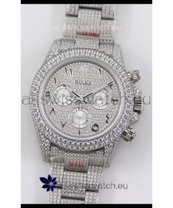 Rolex Cosmograph Daytona 904L Steel ICED OUT Cal.4130 Movement - 904L Steel Watch