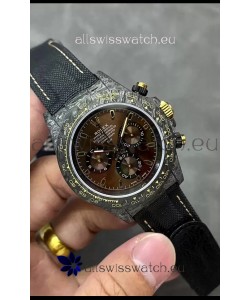 Rolex Cosmograph Daytona DiW COLOR CHANGING Edition Brown Gold Carbon Fiber Replica Watch 