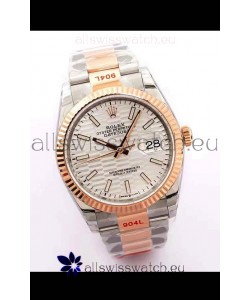 Rolex Datejust Fluted-Motif Dial 41MM Cal.3135 Movement Swiss Replica Watch in 904L Two Tone Casing