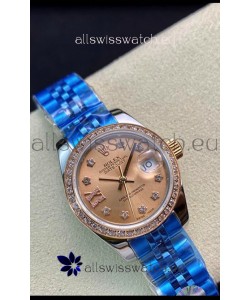 Rolex Datejust Ladies 28MM Cal.3135 Movement Swiss Replica in 904L Steel Brown Dial 