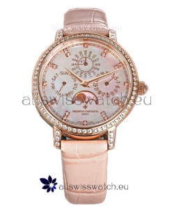 Vacheron Constantin Traditionelle Perpetual Calendar Ultra-Thin Rose Gold Swiss Replica 