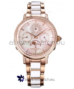 Vacheron Constantin Traditionelle Perpetual Calendar Ultra-Thin Rose Gold Swiss Replica 