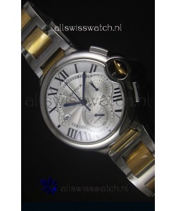 Ballon De Cartier Chronograph in Yellow Gold Two Tone Case - 1:1 Mirror Replica