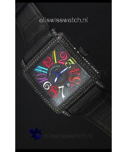 Franck Muller Conquistador King Automatic Crazy Colors Swiss Replica Watch PVD Case