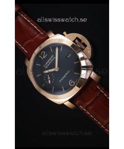 Panerai Luminor Marina PAM393 42MM Swiss Rose Gold Replica Watch 