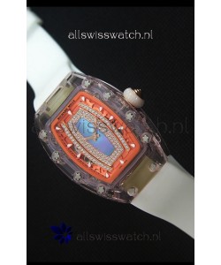 Richard Mille RM07-02 Sapphir Ladies Swiss Replica Watch in Blue Pearl Dial 