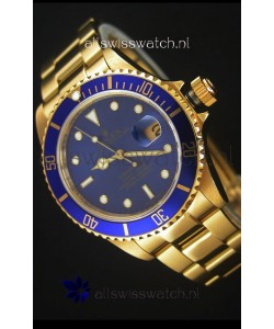 Rolex Submariner 16618 Gold Replica 1:1 Watch with Swiss 3135 Movement