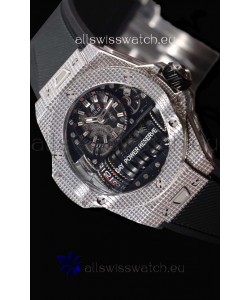 Hublot Big Bang MP-11 Power Reserve 3D Steel Carbon Replica Watch