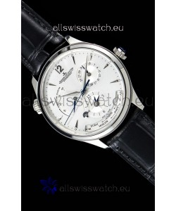Jaeger LeCoultre Master Geographic Power Reserve 904L Steel Swiss Watch