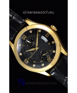 Jaeger LeCoultre Master Control Yellow Gold Swiss Replica Watch 