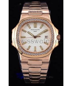 Patek Philippe Nautilus 5711/1R 1:1 Mirror Watch - Rounded Diamonds Bezel