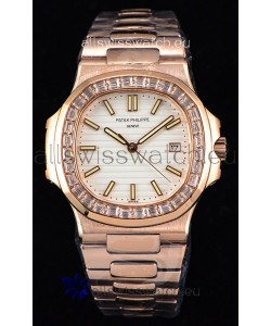 Patek Philippe Nautilus 5711/1R 1:1 Mirror Watch - Baguette Diamonds Bezel