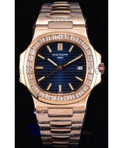 Patek Philippe Nautilus 5711/1R 1:1 Mirror Watch - Baguette Diamonds Bezel