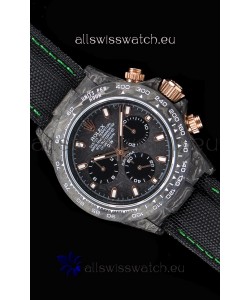 Rolex Daytona DiW Forged Cabon Casing 1:1 Mirror Replica with Nylon Strap 