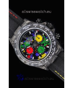 Rolex Daytona DiW Forged Cabon Casing 1:1 Mirror Replica Multicolored Dial