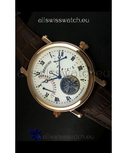 Breguet Retrograde Day/Date Japanese Automatic Watch with Tourbillon