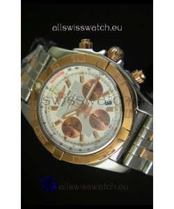 Breitling Chronomat Evolution Swiss Replica Watch in Pink Gold