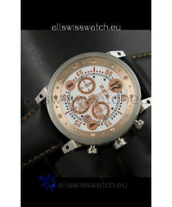 B.R.M.0011G6 Japanese Replica Quartz Watch in Black&Rose Gold Dial