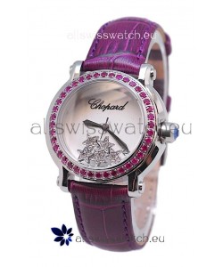 Chopard Happy Sport Star Shaped Diamonds Swiss Watch
