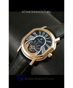 Daniel Roth Classic Tourbillon Swiss Watch in Black Strap