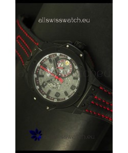 Hublot Big Bang Ferrari Swiss Quartz Movement Watch in PVD Case