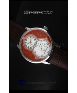 Jaquet Droz Grande Seconde Watch in Red Dial Stainless Steel Case