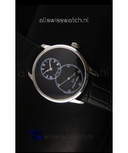 Jaquet Droz Grande Seconde Black Enamel Stainless Steel Case Watch in Black Dial