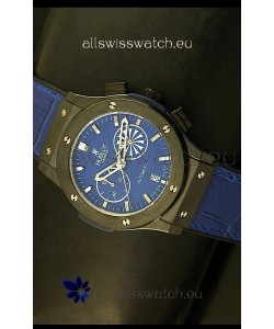 Hublot Classic Fusion Chrono Japanese Quartz Replica Watch in Blue Dial